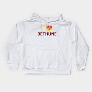 I Cat Heart Eyes Emoji Bethune Cookman Kids Hoodie